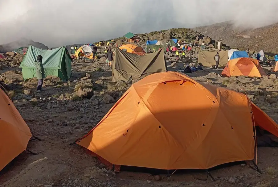 In Tents At Mweka Camp