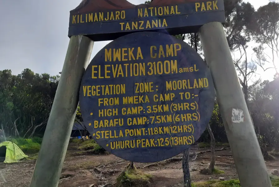 Tents At Mweka Camp