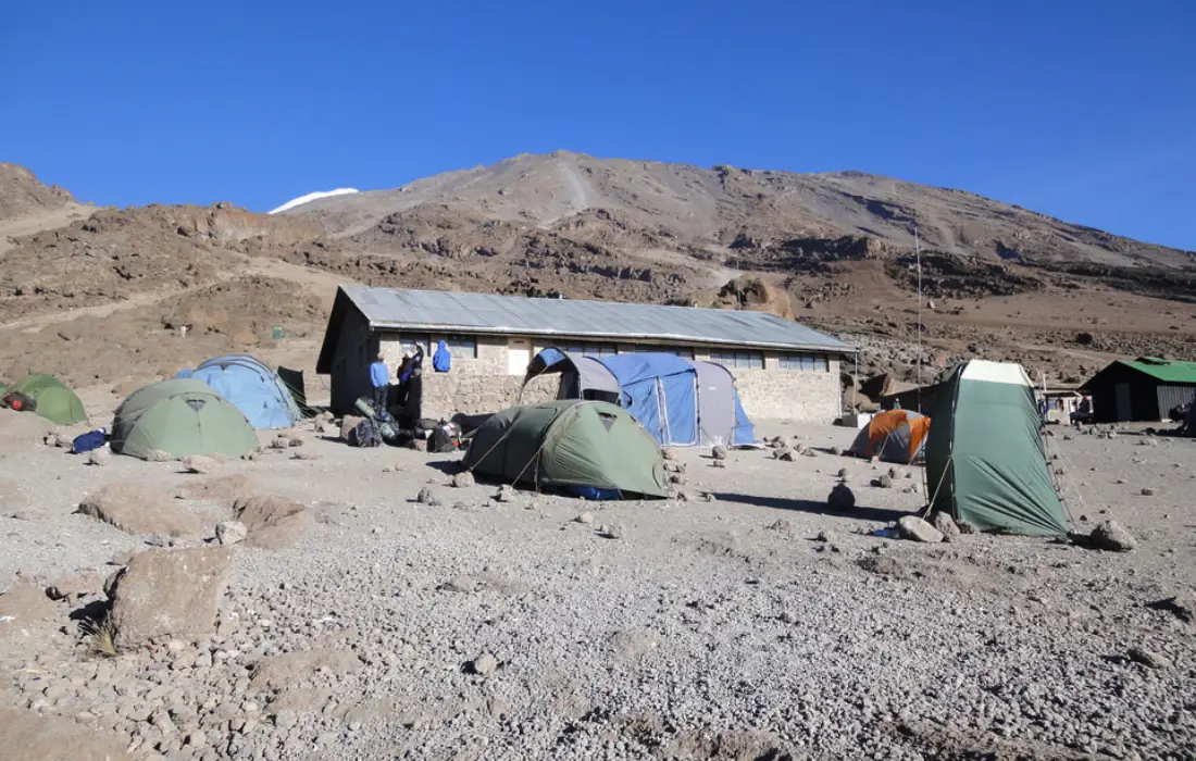 In Tents at Kibo Camp Camp