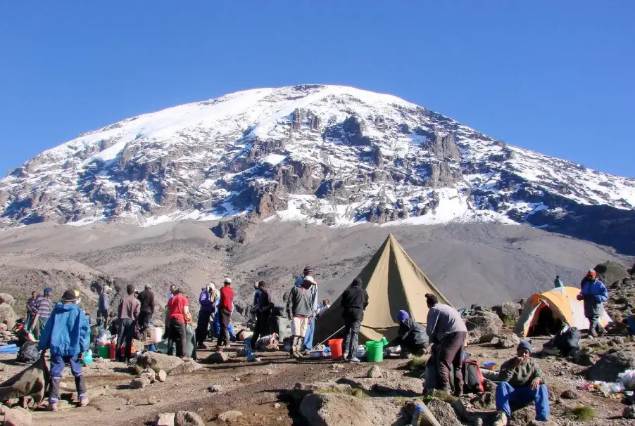 In Tents at Shira 2 Camp