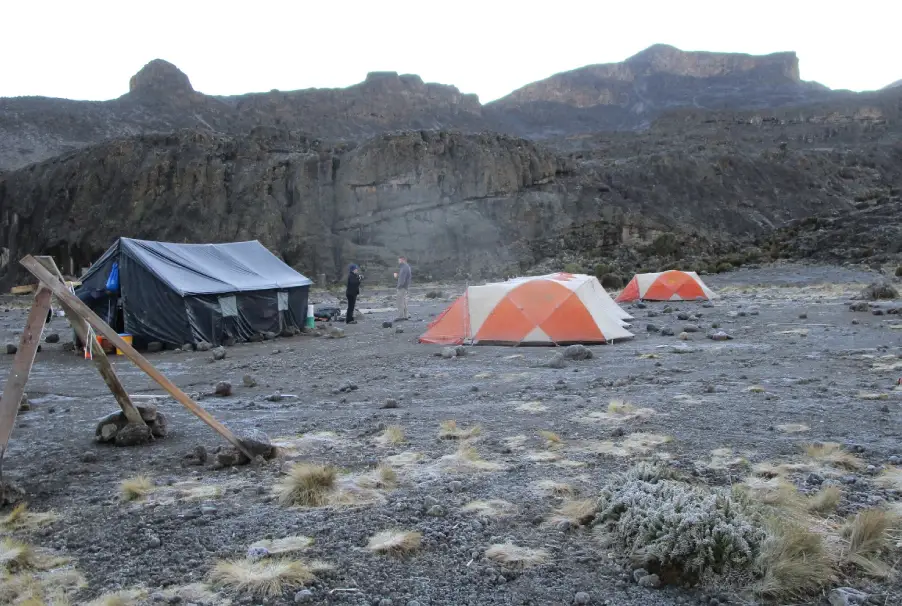 Tents at Moir Hut Camp