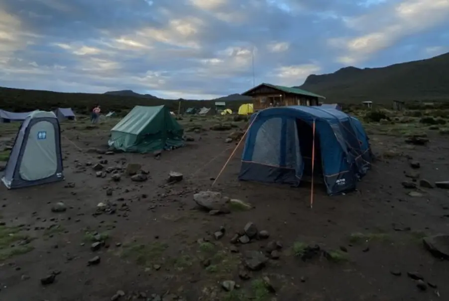 Tents At School Hut