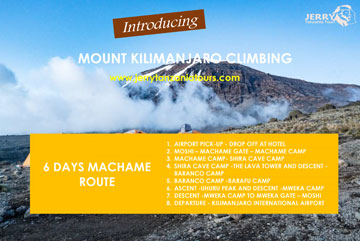 Climbing Kilimanjaro machame Route