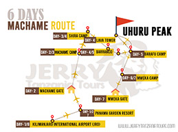 kilimanjaro Route Map